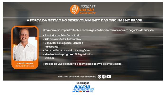 Podcast Balcão Automotivo: bate-papo sobre como a gestão transforma oficinas em sucesso